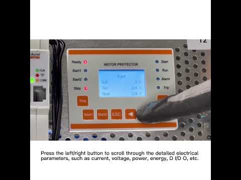 Acrel Electric | ARD2F Motor Protector—Description of Measure Menu