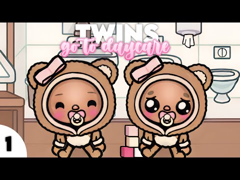 Twins First Day At Daycare! || With Voices || Toca Life World Roleplay