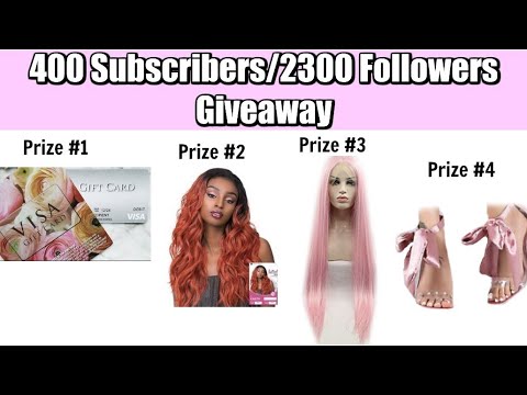 400 Subscribers/2300 Followers GIVEAWAY! UPDATE ON MY LIFE