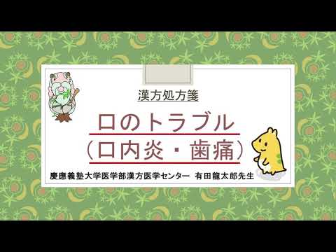 はじめての漢方e-learning 「症状から選ぶ漢方薬」【第20章】 口内炎・歯痛