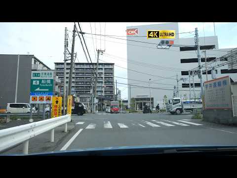 Chiba 4K/60p drive, from Ichikawa（Baraki）to Funabashi（National Route14）,Japan🗾