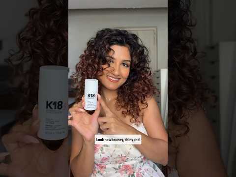 How to use K18 Mask on Curly Hair! @madhushreee #shorts