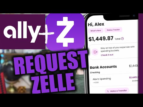 Ally Bank How to Request Money with Zelle (App)