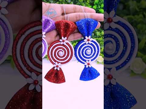 Candy Shaped Ornaments for Christmas Tree Decorations DIY Handmade Holiday Crafts #christmas #shorts