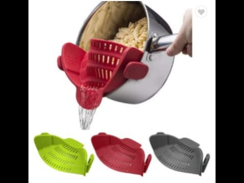 Kitchen Amazon Hot Sale Heat Resistant Silicone Strainer.