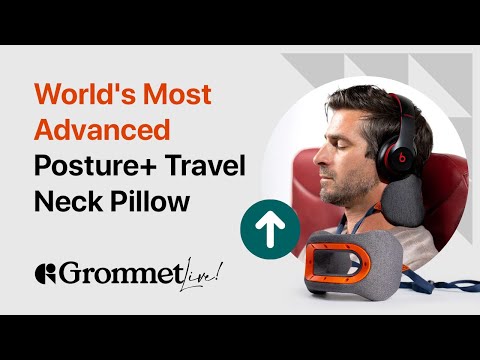 Achieve Perfect Travel Comfort with the Posture+ Travel Neck Pillow | Grommet Live