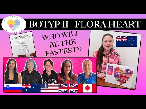 BATTLE TIME!! Speed Puzzling: Flora Heart by Galison #BOTYP