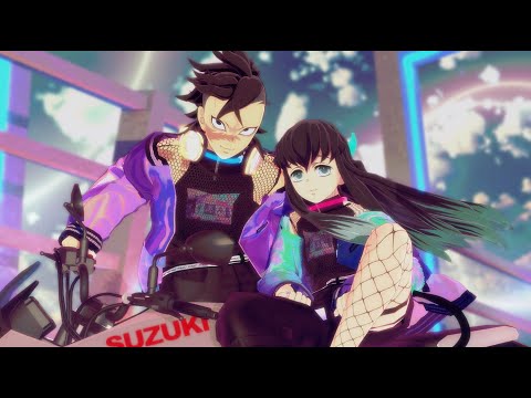 【Demon Slayer MMD】Raisond'être Kaleidoscope 【Genya🍉Muichiro🌫️】