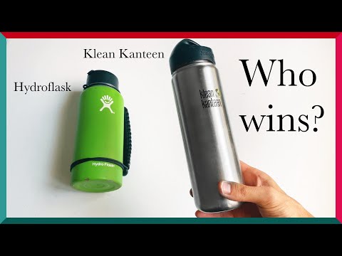 Klean Kanteen 27oz vs Hydroflask - Best Travel/Hiking metal water bottle on Earth