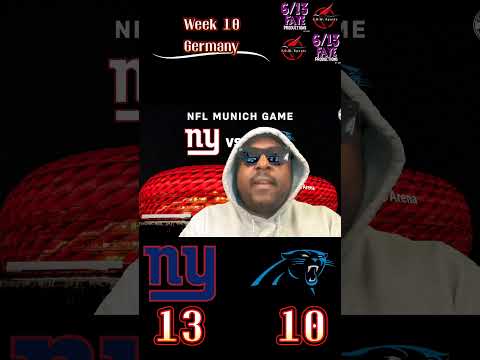 Week 10 NFL Pick. Who you got? #giants or #panthers playing #NFL #Football in #Germany. #NYC #NC