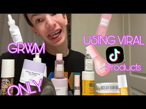 GRWM ONLY USING VIRAL TIKTOK PRODUCTS (Are they worth it?)