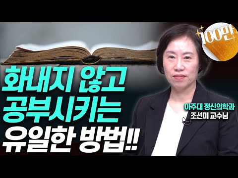 공부동기?공부의지?아이 공부시키는 방법은 '이것'!!(조선미교수)[대기자상담]