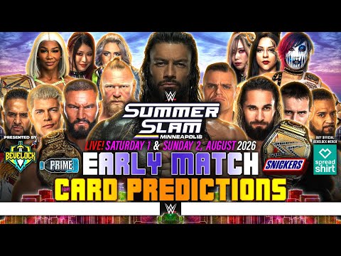 WWE SummerSlam 2026 - Match Card Predictions | Bevelock