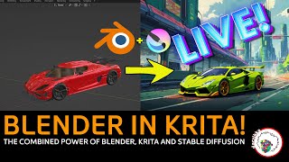 Blender in Krita! New Addon and new possibilities!