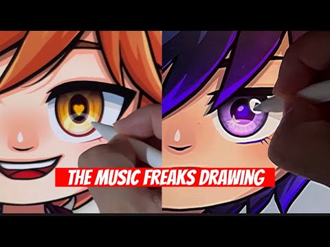 Digital Drawing Gacha Club The Music Freaks by Rosyclozy