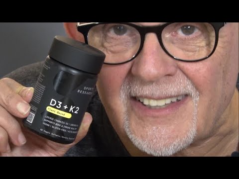 Vitamin D3 + K2 by Sports Research Plant-Based D3 K2