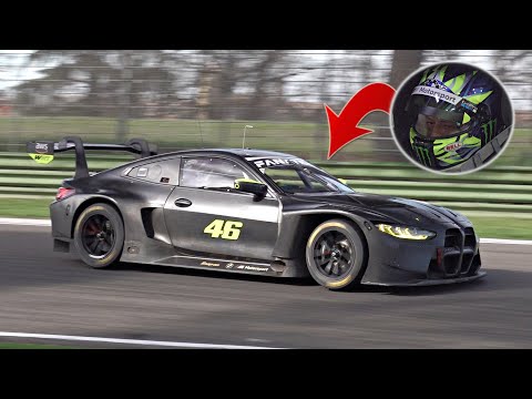 Valentino Rossi testing for 2024 WEC Season in the WRT BMW M4 GT3 at Imola racetrack!