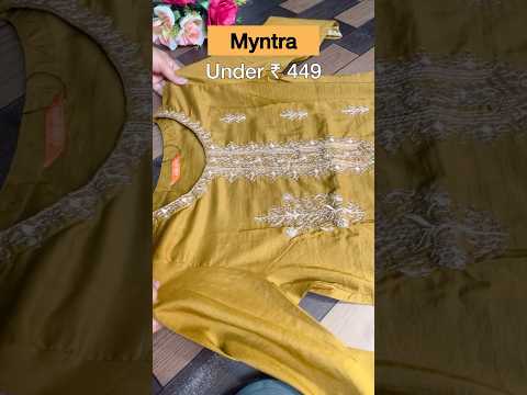 Myntra kurta set haul #shorts #youtubeshortsvideo #myntrahaul #myntrakurtahaul #kurtaset