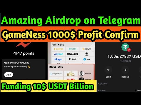 GameNess Telegram Airdrop Bot |Earn $1000 USDT Confirmed |GNess Token Listing Date & Airdrop Details