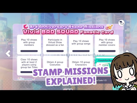 3rd Anniversary Stamp Missions Explained | #colorfulstage