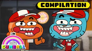 Gumball, Darwin and All Their Friends | Three Hours Compilation | Gumball | Cartoon Network