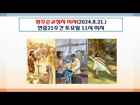 양주순교성지 미사(연중제21주간 토요일 11시 미사 2024.8.31.)