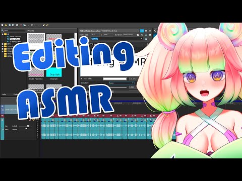 【Editing ASMR LIVE】This is what editing is like for ASMR!  🦑🛐【VAllure】