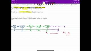 Corporate Finance: Share Valuation – Variable then Constant Dividend Growth