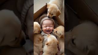 Beautiful baby with cute and adorable dogs🧡🐈‍⬛ #baby #cute #babycute #funny #funnybabyvideos #baby