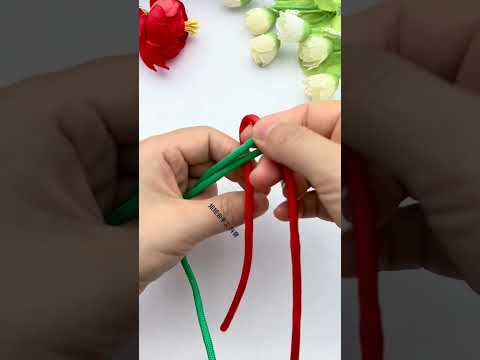 Seamless joint of rope ends, sharing of rope braiding skills, rope knotting tutorial, fancy knot