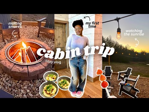 CABIN TRIP VLOG 🏕️: spend the weekend with me, lots of cooking, relaxing, gaming, etc.