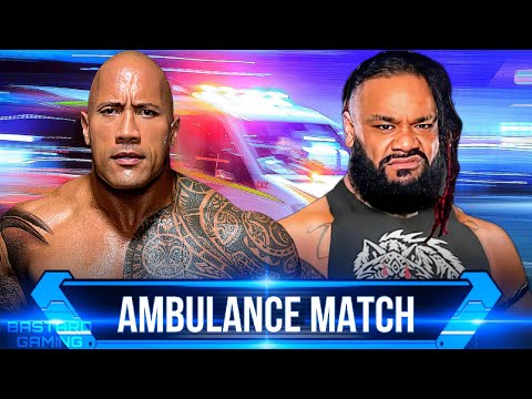 WWE 2K24 | Ambulance Match - The Rock VS Jacob Fatu | Survivor Series