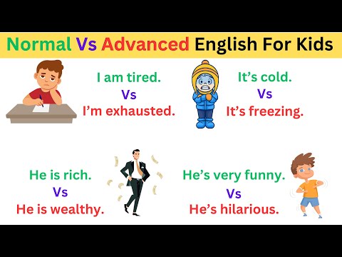 100 Normal English vs Advanced English Words | Improve Your Vocabulary | Learn English | Phrases