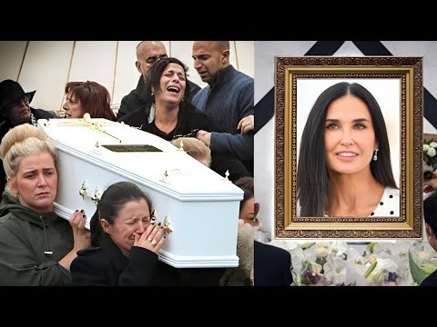 Goodbye Demi Moore. TODAY! 3 P.M Everyone said a tearful goodbye to the Demi Moore