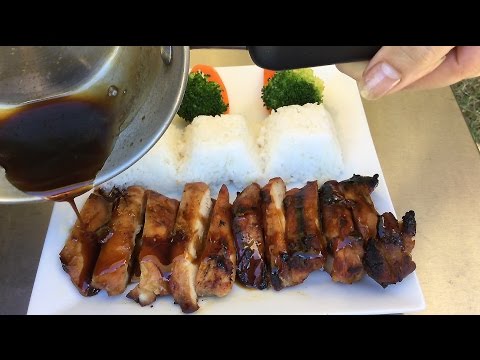 How To Make Grilled Teriyaki Chicken-Japanese Food Recipes-Outdoor Cooking Garden