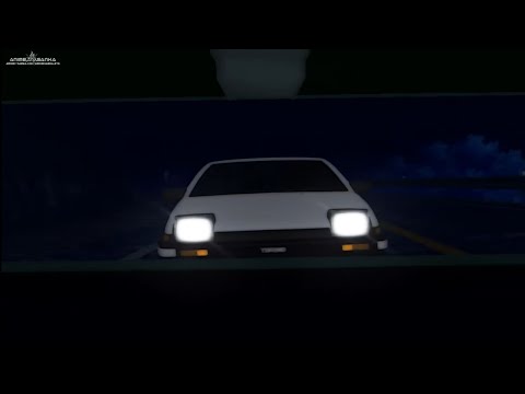 Initial D Lost Into The Night Scene