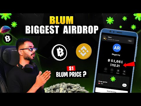 BLUM BIGGEST AIRDROP 😱 || BLUM COIN PRICE 1$ ?  || BLUM AIRDROP LSITING DATE || BLUM WITHDRAWAL