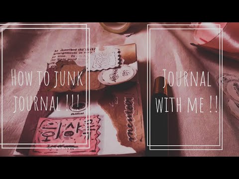 How to junk journal? Journal with me ! || Tutorial