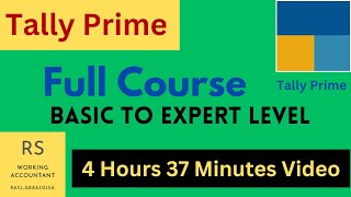 Tally Prime Full Course Video | R S Working Accountant | Basic To Expert Level Course