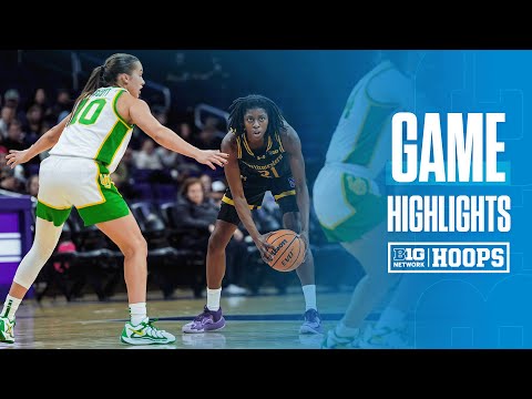 Oregon at Northwestern | Highlights | Big Ten Women's Basketball | 12/31/2024