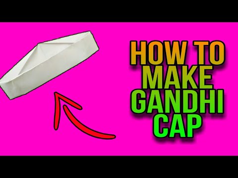 How to Make Gandhi Cap | Nehru Cap | children's day special craft| DIY|Sabitha's Tuto