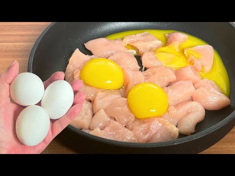 Don´t cook chicken breast until you see this recipe! A simple and delicious chicken and egg recipe!