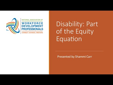 Disability: Part of the Equity Equation