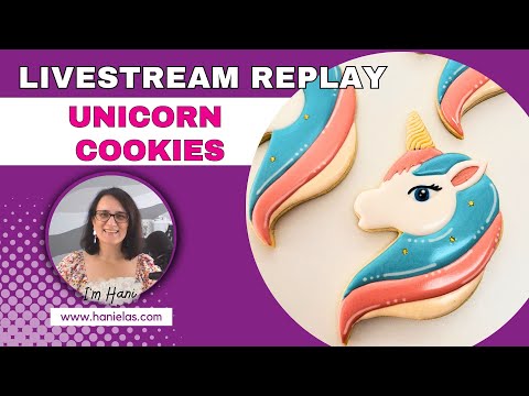 Unicorn Cookies - Live Cookie Decorating |Episode 221|