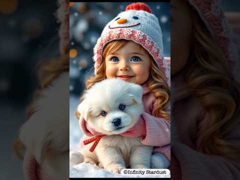 ❄️Winter Wonders สาวน้อยกับน้องหมาน่ารัก,#cutebaby,#winterwonderland,#เด็กน่ารัก,#cuteanimals,