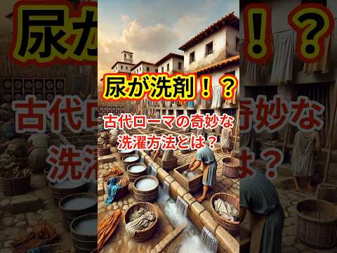 尿が洗剤！？古代ローマの奇妙な洗濯方法とは？