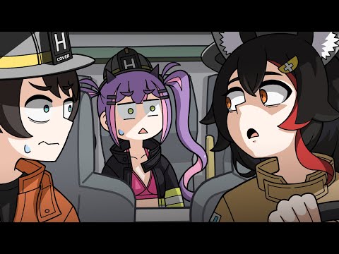 Mio has a bad mouth when driving a fire truck【Hololive Animation｜Eng sub】