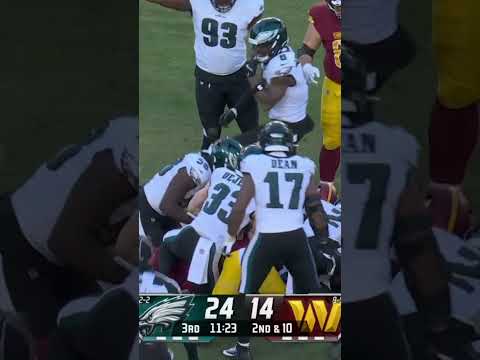 Zack Baun forces the fourth takeaway for the Eagles defense! 🦅🔥 Eagles vs Commanders Highlights