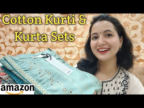 Amazon Cotton Kurti and Kurta Sets / Amazon Suit Sets Haul / Aamzon Haul