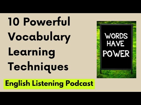 English Listening Podcast: 10 Powerful Vocabulary Learning Techniques to Boost Your English Skills